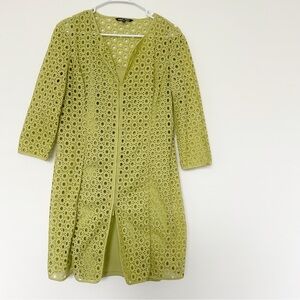 Samuel Dong Eyelet‎ Jacket Dress Size Medium